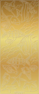 Ursus KREATIV STICKER 10x23CM,MOTIV 17,5ST.GOLD