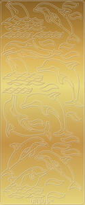 Ursus KREATIV STICKER 10x23CM,MOTIV 18,5ST.GOLD