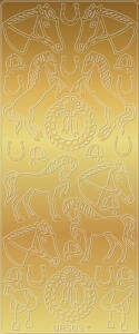 Ursus KREATIV STICKER 10x23CM,MOTIV 19,5ST.GOLD