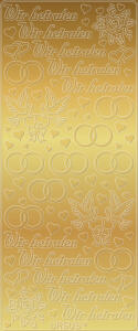 Ursus KREATIV STICKER 10x23CM,MOTIV 28,5ST.GOLD