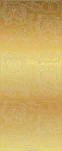 Ursus KREATIV STICKER 10x23CM,MOTIV 29,5ST.GOLD
