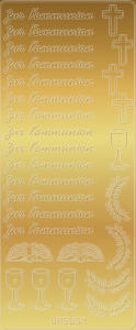 Ursus KREATIV STICKER 10x23CM,MOTIV 32,5ST.GOLD
