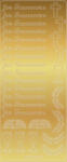 Ursus KREATIV STICKER 10x23CM,MOTIV 32,5ST.GOLD