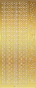 Ursus KREATIV STICKER 10x23CM,MOTIV 40,5ST.GOLD