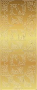 Ursus KREATIV STICKER 10x23CM,MOTIV 43,5ST.GOLD