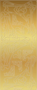 Ursus KREATIV STICKER 10x23CM,MOTIV 44,5ST.GOLD