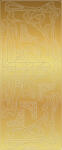Ursus KREATIV STICKER 10x23CM,MOTIV 44,5ST.GOLD