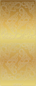 Ursus KREATIV STICKER 10x23CM,MOTIV 46,5ST.GOLD