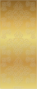 Ursus KREATIV STICKER 10x23CM,MOTIV 50,5ST.GOLD