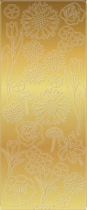 Ursus KREATIV STICKER 10x23CM,MOTIV 53,5ST.GOLD
