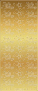 Ursus KREATIV STICKER 10x23CM,MOTIV 60,5ST.GOLD