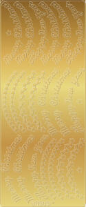 Ursus KREATIV STICKER 10x23CM,MOTIV 61,5ST.GOLD