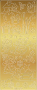 Ursus KREATIV STICKER 10x23CM,MOTIV 64,5ST.GOLD