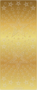 Ursus KREATIV STICKER 10x23CM,MOTIV 67,5ST.GOLD