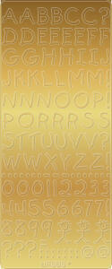 Ursus KREATIV STICKER 10x23CM,MOTIV 68,5ST.GOLD