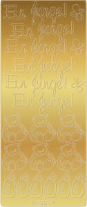 Ursus KREATIV STICKER 10x23CM,MOTIV 74,5ST.GOLD