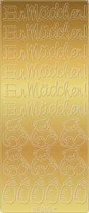 Ursus KREATIV STICKER 10x23CM,MOTIV 75,5ST.GOLD