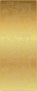 Ursus KREATIV STICKER 10x23CM,MOTIV 78,5ST.GOLD