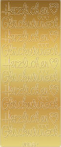 Ursus KREATIV STICKER 10x23CM,MOTIV 79,5ST.GOLD