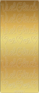 Ursus KREATIV STICKER 10x23CM,MOTIV 81,5ST.GOLD