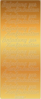 Ursus KREATIV STICKER 10x23CM,MOTIV 83,5ST.GOLD