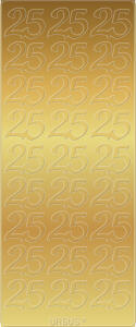Ursus KREATIV STICKER 10x23CM,MOTIV 87,5ST.GOLD