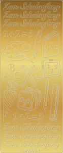 Ursus KREATIV STICKER 10x23CM,MOTIV 89,5ST.GOLD