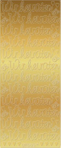 Ursus KREATIV STICKER 10x23CM,MOTIV 93,5ST.GOLD