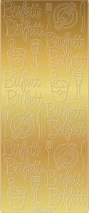Ursus KREATIV STICKER 10x23CM,MOTIV 96,5ST.GOLD