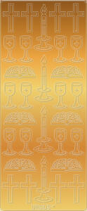 Ursus KREATIV STICKER 10x23CM,MOTIV 97,5ST.GOLD