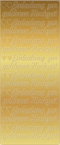 Ursus KREATIV STICKER 10x23CM,MOTIV 98,5ST.GOLD
