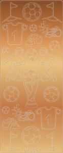 Ursus KREATIV STICKER 10x23CM,MOTIV 20,5ST.KUPFER