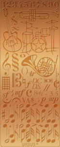 Ursus KREATIV STICKER 10x23CM,MOTIV 21,5ST.KUPFER