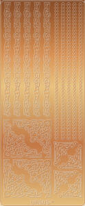 Ursus KREATIV STICKER 10x23CM,MOTIV 41,5ST.KUPFER