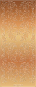 Ursus KREATIV STICKER 10x23CM,MOTIV 48,5ST.KUPFER