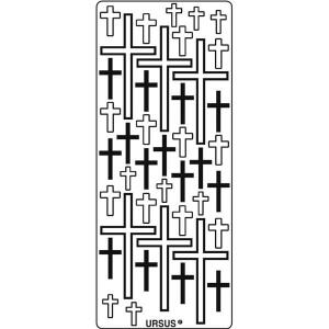 Ursus KREATIV STICKER 10x23CM,MOTIV 105,5ST.SCHWARZ