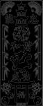 Ursus KREATIV STICKER 10x23CM,MOTIV 55,5ST.SCHWARZ