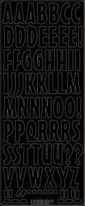 Ursus KREATIV STICKER 10x23CM,MOTIV 72,5ST.SCHWARZ