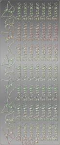 Ursus KREATIV STICKER 10x23CM,MOTIV 03,5ST.MULTIC.