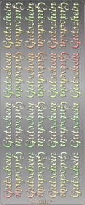 Ursus KREATIV STICKER 10x23CM,MOTIV 05,5ST.MULTIC.