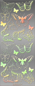 Ursus KREATIV STICKER 10x23CM,MOTIV 16,5ST.MULTIC.