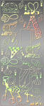 Ursus KREATIV STICKER 10x23CM,MOTIV 24,5ST.MULTIC.