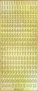 Ursus HOL.KREATIV STICKER 10x23CM,MOTIV 15,5ST.GOLD
