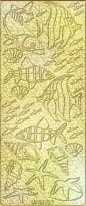 Ursus HOL.KREATIV STICKER 10x23CM,MOTIV 17,5ST.GOLD
