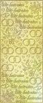 Ursus HOL.KREATIV STICKER 10x23CM,MOTIV 28,5ST.GOLD