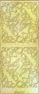 Ursus HOL.KREATIV STICKER 10x23CM,MOTIV 46,5ST.GOLD
