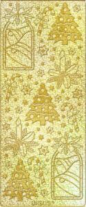 Ursus HOL.KREATIV STICKER 10x23CM,MOTIV 62,5ST.GOLD