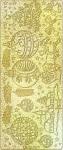 Ursus HOL.KREATIV STICKER 10x23CM,MOTIV 63,5ST.GOLD