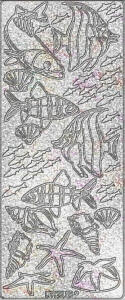 Ursus HOL.KREATIV STICKER 10x23CM,MOTIV 17,5ST.SILB