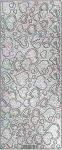 Ursus HOL.KREATIV STICKER 10x23CM,MOTIV 26,5ST.SILB